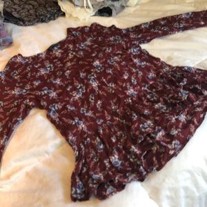 Floral Peasant Blouse